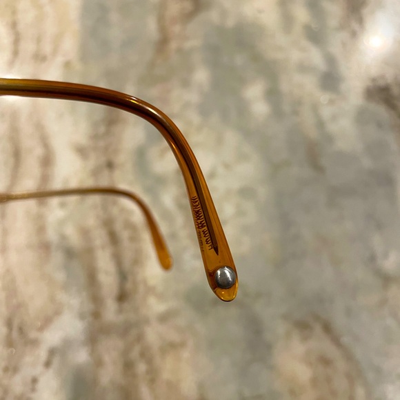 Exceptional Garrett Leight glasses frame, model WINWARD in amber, Jaguar case - Picture 7 of 9